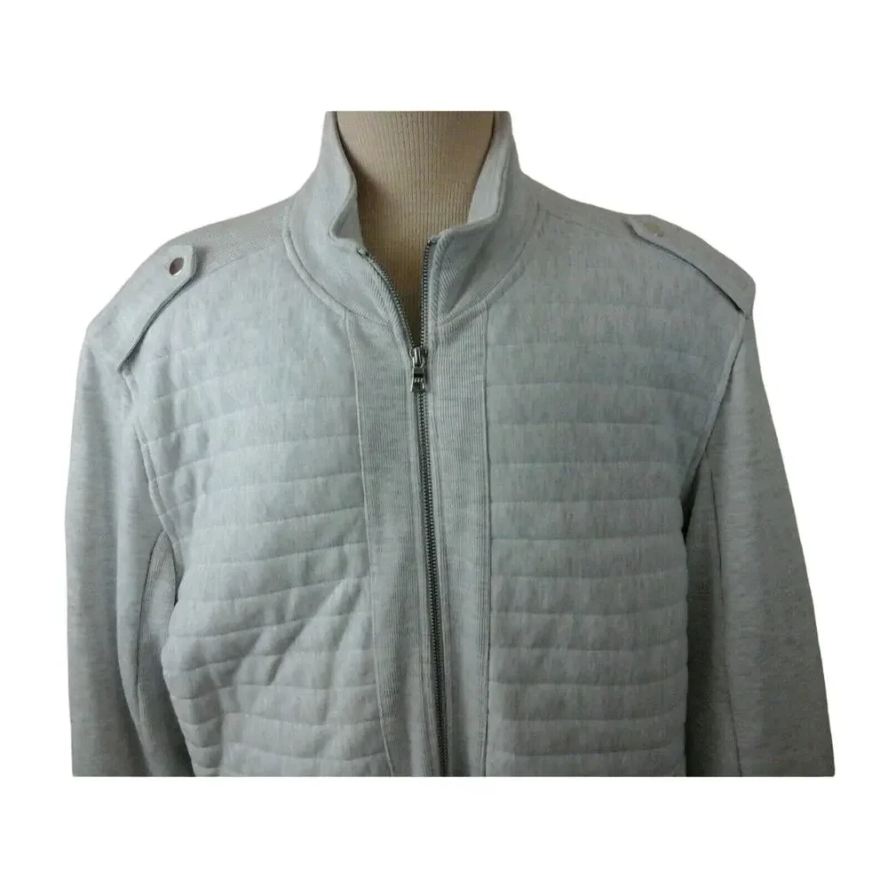 INC International Concept Men's Light Gray Lightly Quilted Size 2XL 112820-0401
